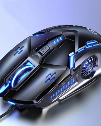 black wired gaming mouse