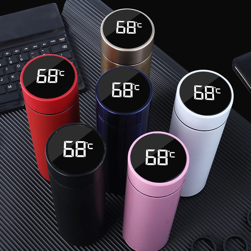 Intelligent Digital Thermos Water Cup color set